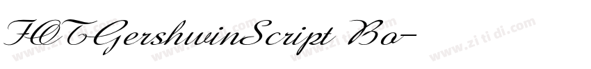 FOTGershwinScript Bo字体转换 FOTGershwinScript Bo字体转换